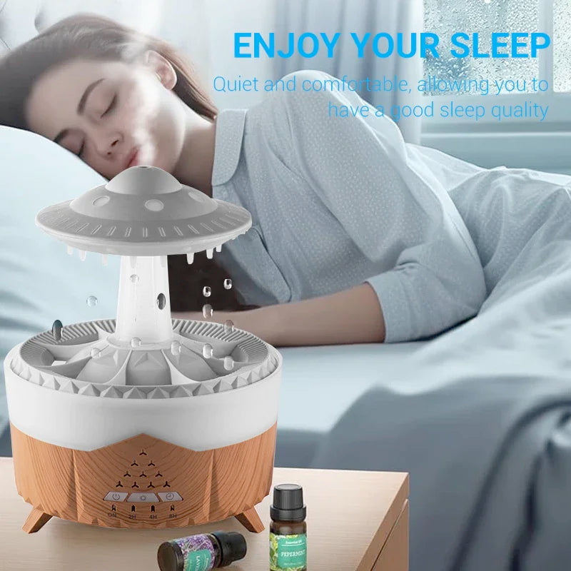 Rain Cloud Humidifier Diffuser Lamp with Remote Control
