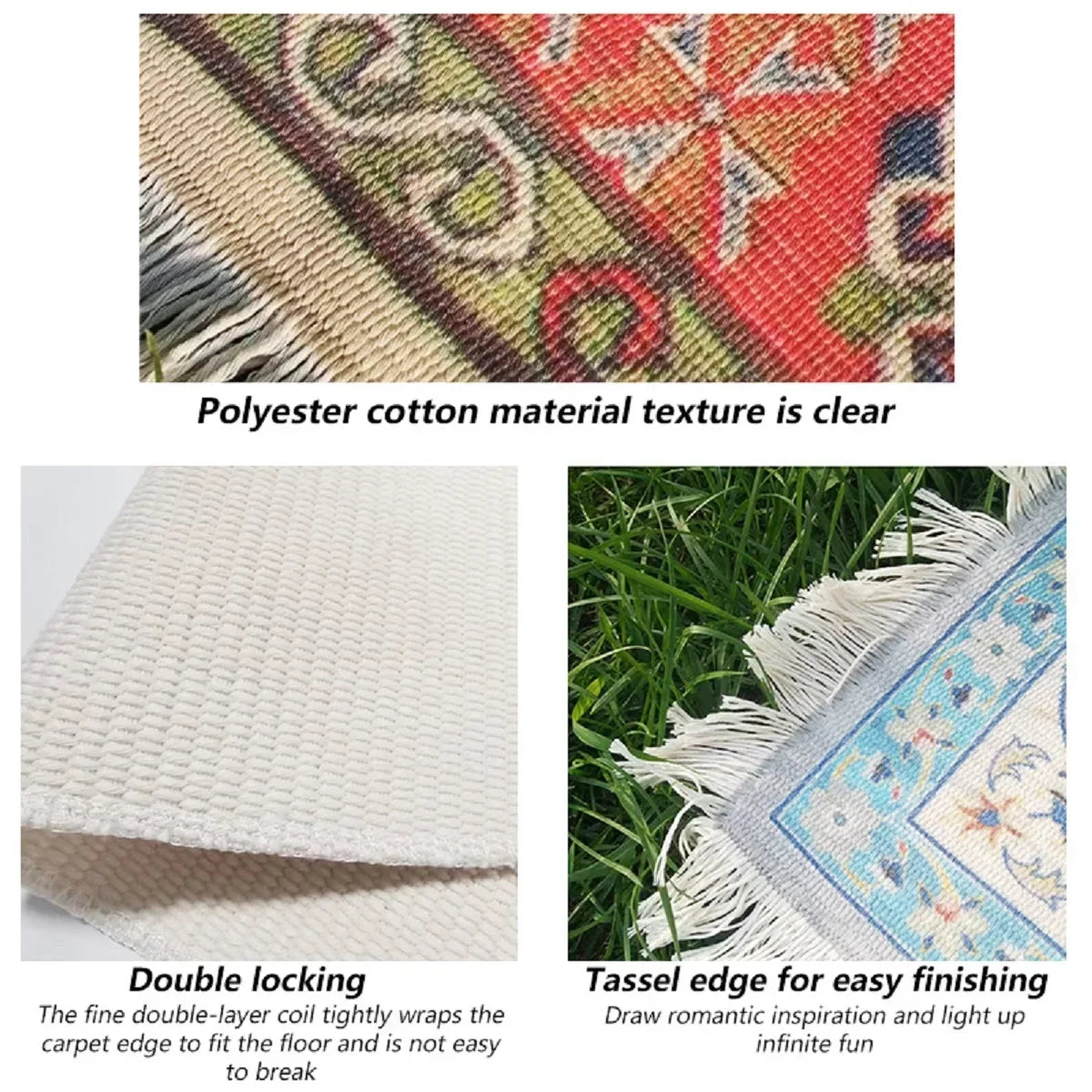 Elegant Bohemian Style Travel Picnic Mat Throw Blanket