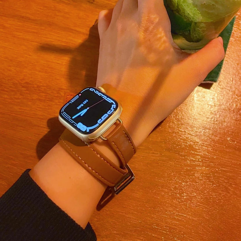 Leather Strap Replacement Band for Apple Watch